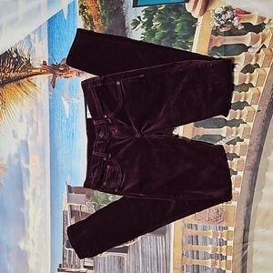 Rag & Bone Skinny‎ Velvet Burgundy Jeans Size 25